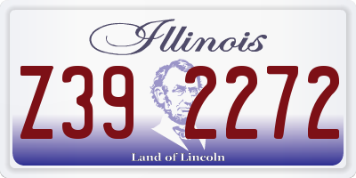 IL license plate Z392272