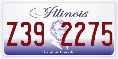 IL license plate Z392275