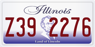 IL license plate Z392276