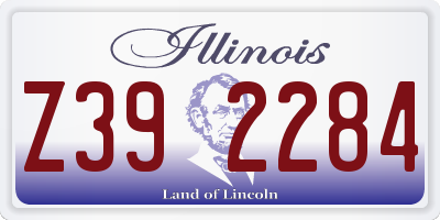 IL license plate Z392284