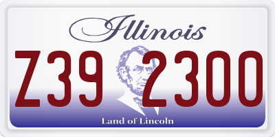 IL license plate Z392300