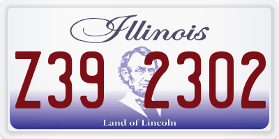 IL license plate Z392302
