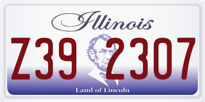 IL license plate Z392307