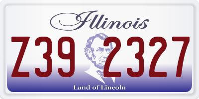IL license plate Z392327