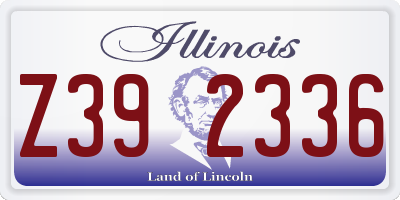IL license plate Z392336