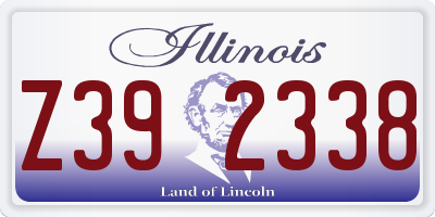 IL license plate Z392338
