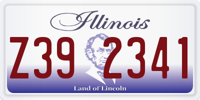 IL license plate Z392341