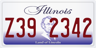 IL license plate Z392342