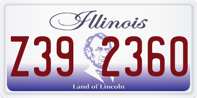 IL license plate Z392360