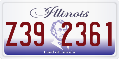 IL license plate Z392361