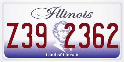 IL license plate Z392362