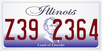 IL license plate Z392364
