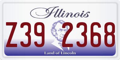 IL license plate Z392368