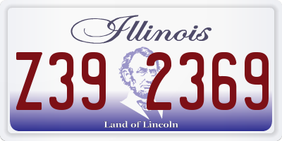 IL license plate Z392369