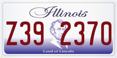 IL license plate Z392370