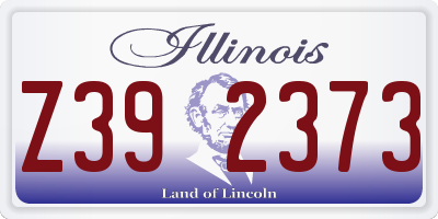 IL license plate Z392373