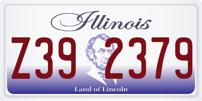IL license plate Z392379