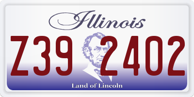 IL license plate Z392402