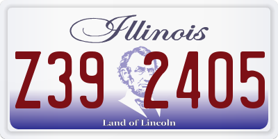 IL license plate Z392405