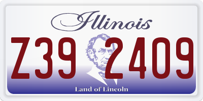 IL license plate Z392409