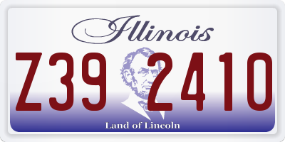 IL license plate Z392410