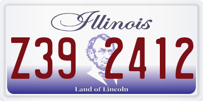 IL license plate Z392412