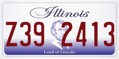 IL license plate Z392413