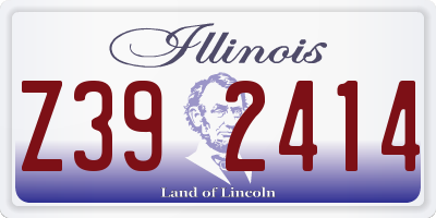 IL license plate Z392414