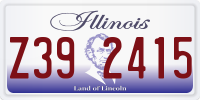 IL license plate Z392415