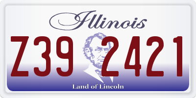 IL license plate Z392421