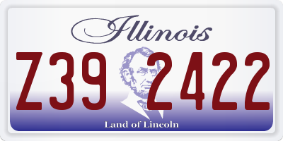 IL license plate Z392422