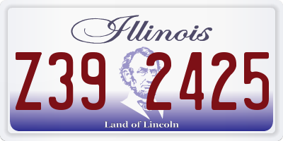 IL license plate Z392425