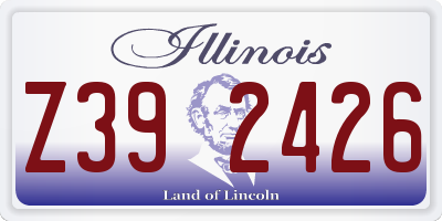 IL license plate Z392426