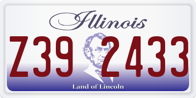 IL license plate Z392433