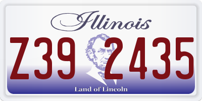IL license plate Z392435