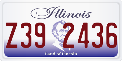 IL license plate Z392436