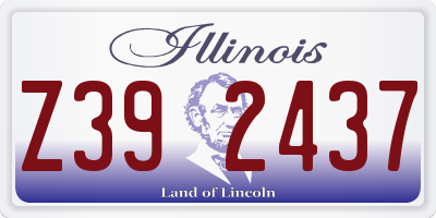 IL license plate Z392437