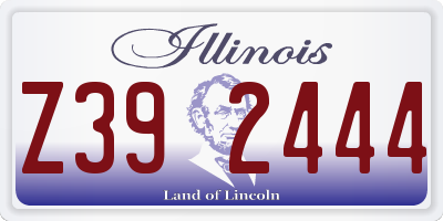 IL license plate Z392444