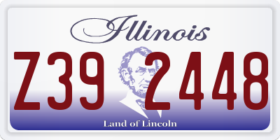 IL license plate Z392448