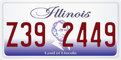 IL license plate Z392449