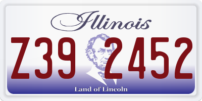 IL license plate Z392452