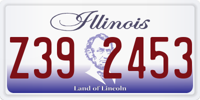 IL license plate Z392453