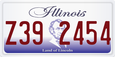 IL license plate Z392454