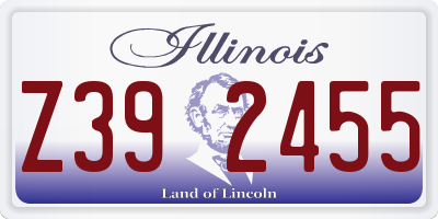 IL license plate Z392455