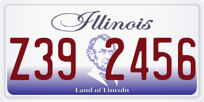 IL license plate Z392456