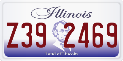 IL license plate Z392469