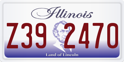 IL license plate Z392470