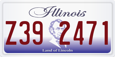 IL license plate Z392471