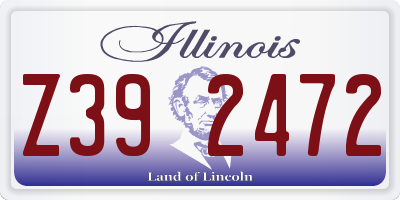 IL license plate Z392472