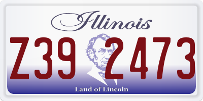 IL license plate Z392473